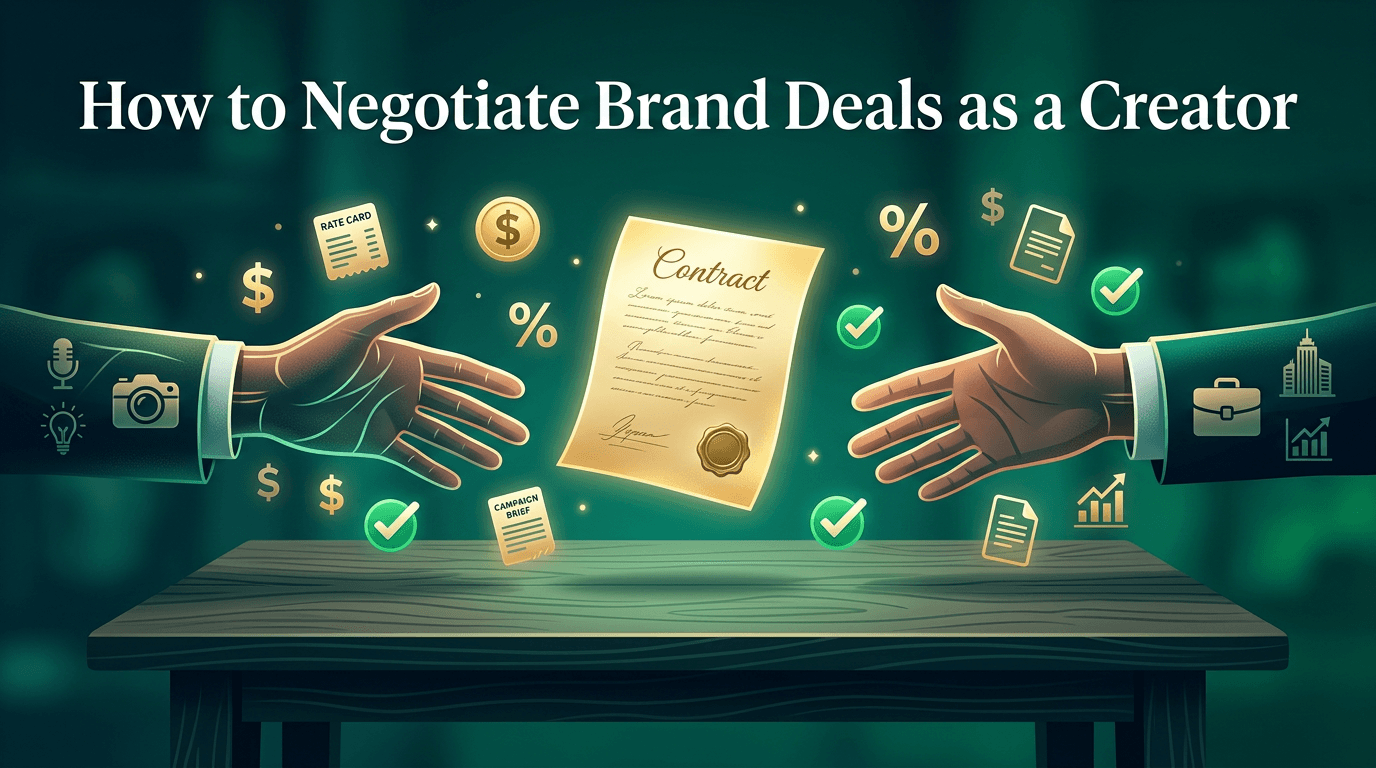 How to Negotiate Brand Deals: A Creator's Complete Guide