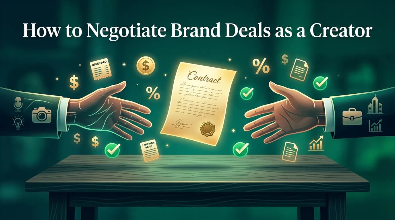 How to Negotiate Brand Deals: A Creator's Complete Guide